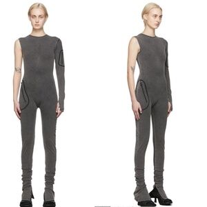 Entire Studios Compartment Catsuit in Tan